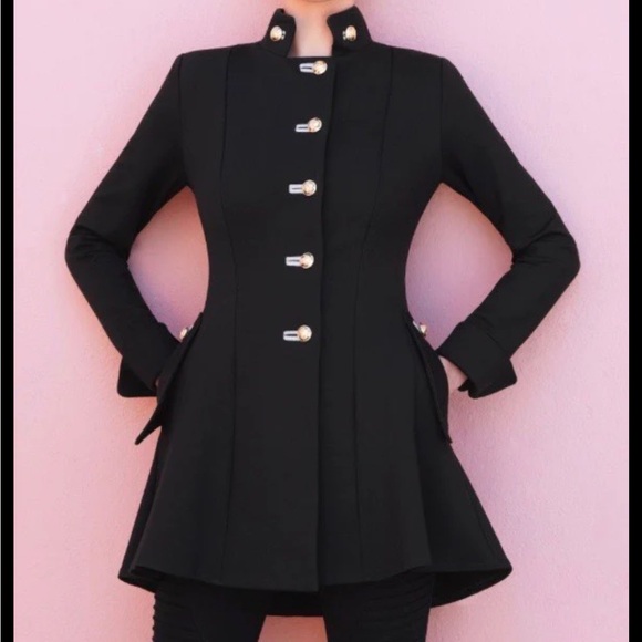 Joseph Ribkoff Black Jacket with Gold Buttons - Picture 4 of 15